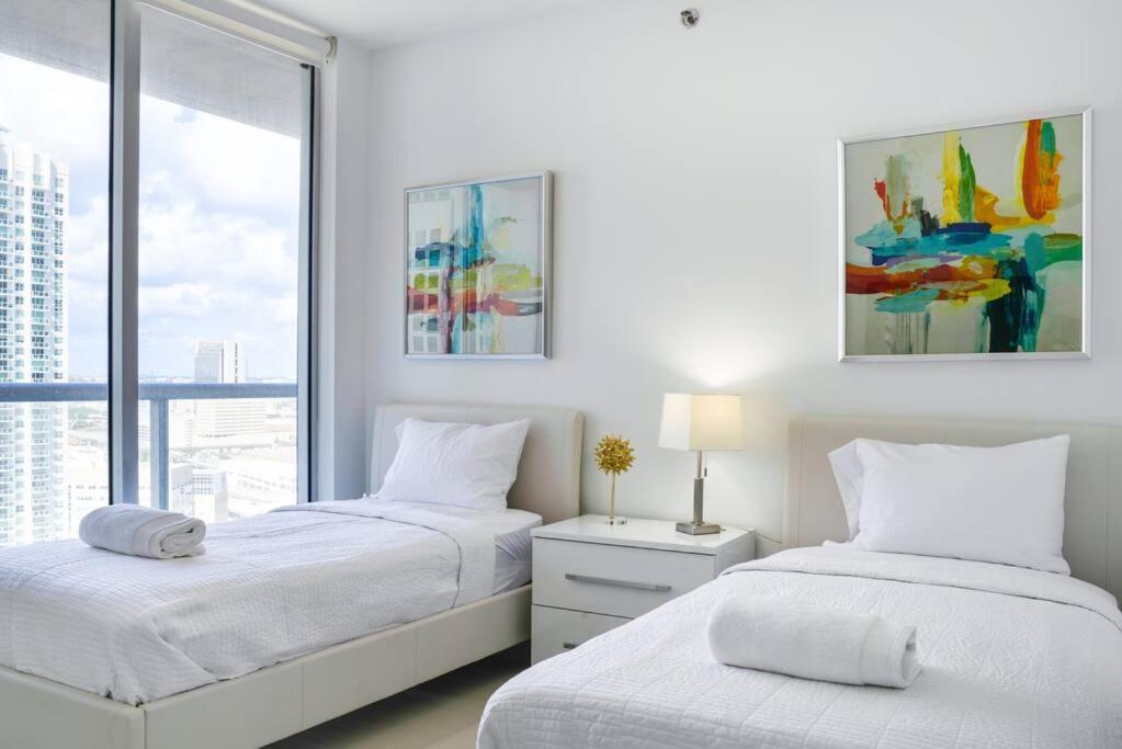 Wonderful 2 Bedroom Apt With Ocean Views At Icon Brickell Майами Экстерьер фото