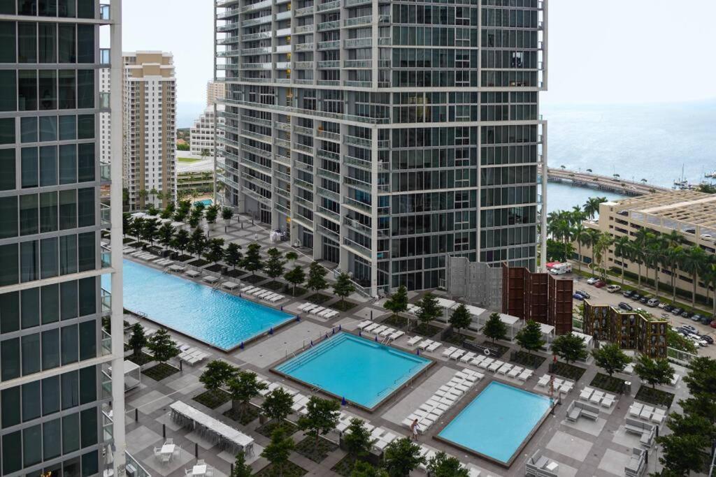 Wonderful 2 Bedroom Apt With Ocean Views At Icon Brickell Майами Экстерьер фото